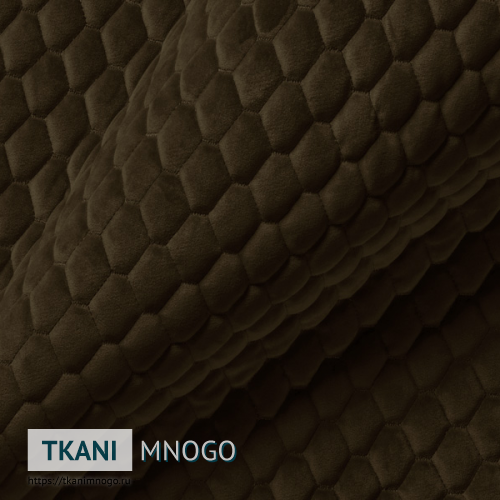 Фото внешнего вида велюра “AY1-17A” (ромб коричневый)