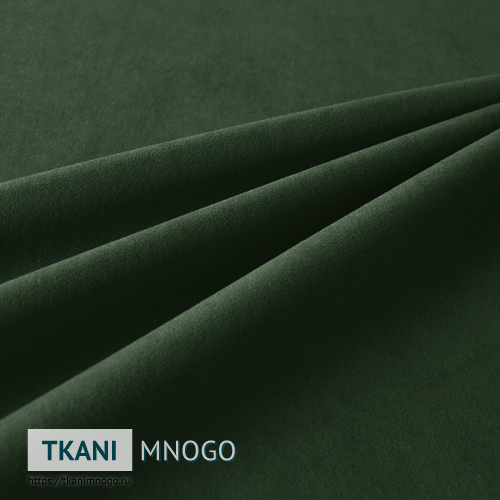 Фото фактуры велюра “055” (однотонный зеленый)
