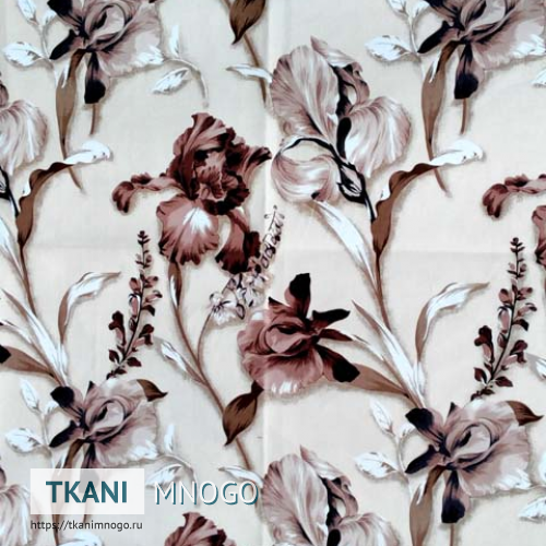 Фото фактуры микровелюра “4042-1” мультиколор, цветы.